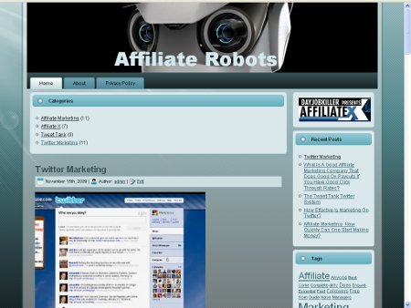 Making Money From Twitter - Affiliate Robots